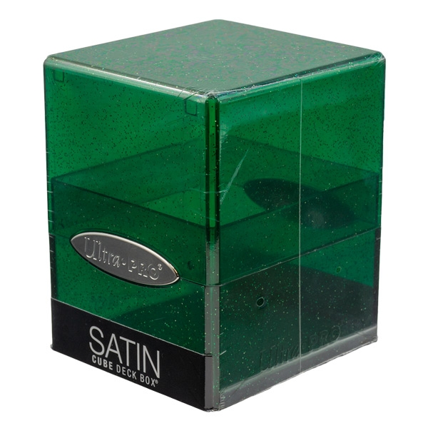 Ultra-Pro-Glitter-Satin-Cube-Green